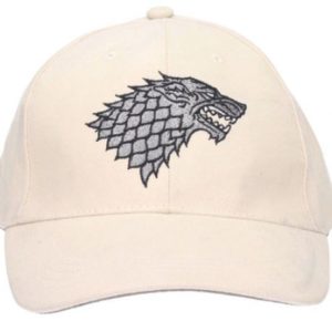 Čepice Baseballová Kšiltovka Hra O Trůny / Game Of Thrones Stark Logo Bílá