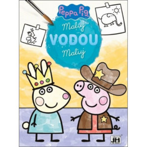 Omalovánka A4 Maluj vodou Prasátko Peppa a kamarádi / Peppa Pig