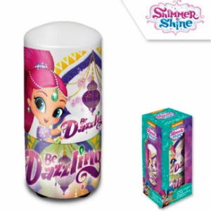 Plastová noční lampička pro holky Shimmer and Shine / Třpyt a Lesk 7 x 13 cm