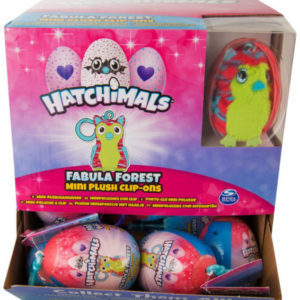 Plastové vajíčko s karabinkou a plyšovou figurkou Hatchimals 8 x 6 cm