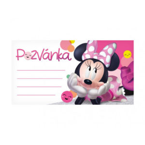 Sada narozeninových pozvánek Minnie Mouse 10 ks