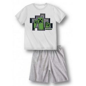 Pyžamo / letní set Minecraft / Creeper