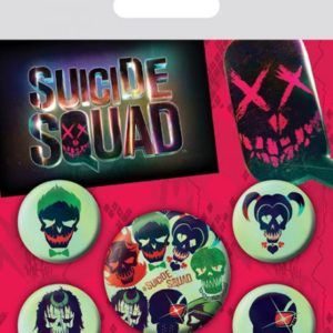 Placky / Odznaky Suicide Squad / Sebevražedný Oddíl Set 5 Kusů