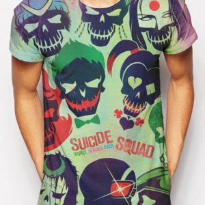 Tričko Pánské Sebevražedný Oddíl / Suicide Squad Poster Sublimation